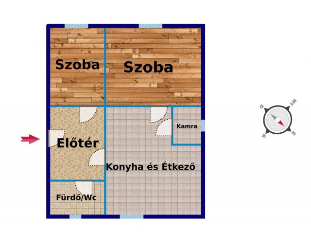 Eladó családi ház, Pusztavacson 24.8 M Ft, 2 szobás