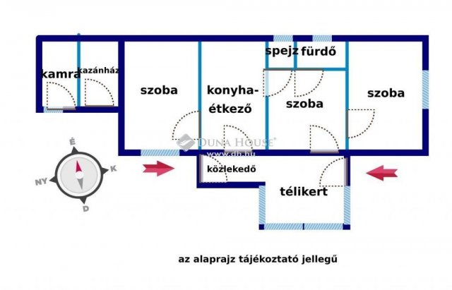 Eladó családi ház, Jászapátiban 13.5 M Ft, 3 szobás