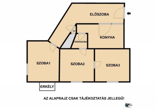 Eladó téglalakás, Budapesten, VIII. kerületben 73.99 M Ft