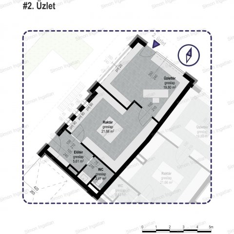 Eladó üzlethelyiség, Kecskeméten 72.5 M Ft