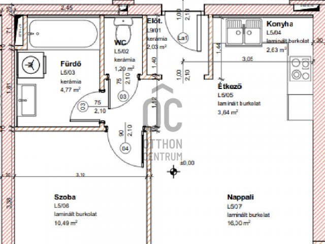 Eladó téglalakás, Nagycenken 39.9 M Ft, 2 szobás