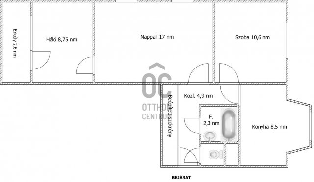 Eladó panellakás, Pakson 32.9 M Ft, 3 szobás