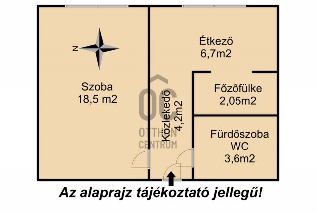 Eladó panellakás, Dunaújvárosban 16.4 M Ft, 1 szobás