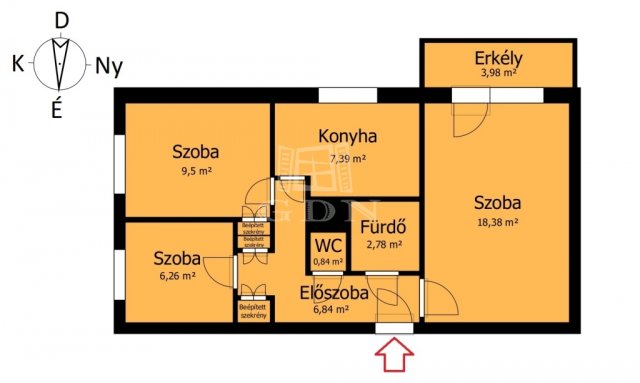 Eladó panellakás, Miskolcon 20.9 M Ft, 1+2 szobás