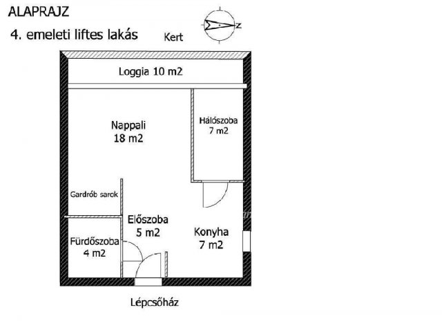 Eladó téglalakás, Budapesten, II. kerületben 84.9 M Ft, 2 szobás