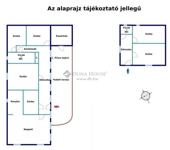 Eladó családi ház, Pilisen 68 M Ft, 6+1 szobás