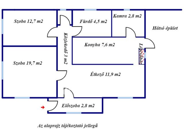 Eladó családi ház, Kétpón 44.9 M Ft, 4 szobás