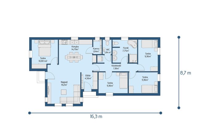 Eladó családi ház, Cegléden 53.8 M Ft, 5 szobás