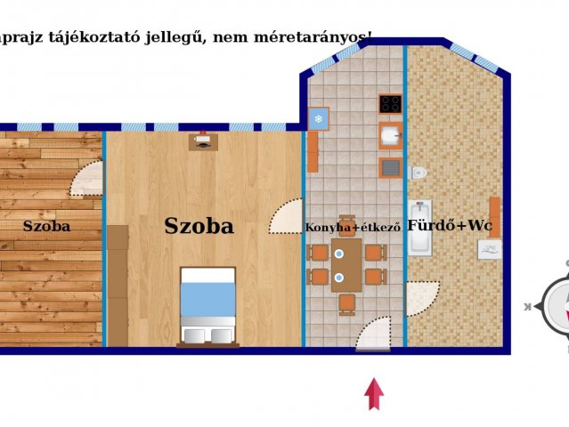 Eladó téglalakás, Kőszegen, Kálvária utcában 21.2 M Ft