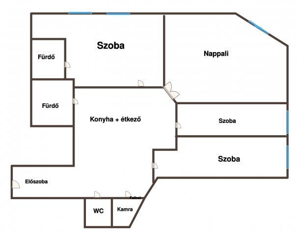 Kiadó téglalakás, albérlet, Budapesten, V. kerületben, 4 szobás