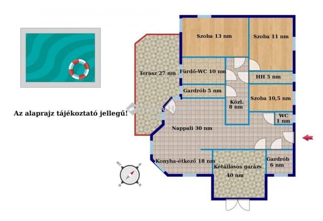 Eladó családi ház, Vecsésen 219.9 M Ft, 4 szobás