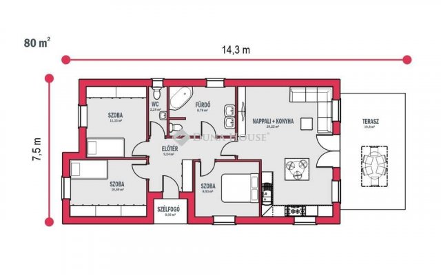 Eladó családi ház, Kecskeméten 45 M Ft, 4 szobás