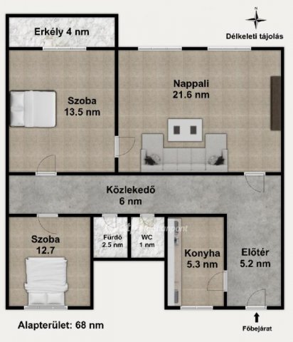 Eladó panellakás, Budapesten, X. kerületben 67.9 M Ft, 3 szobás