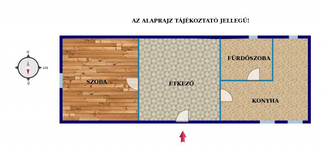 Eladó családi ház, Akasztón 6.5 M Ft, 1 szobás