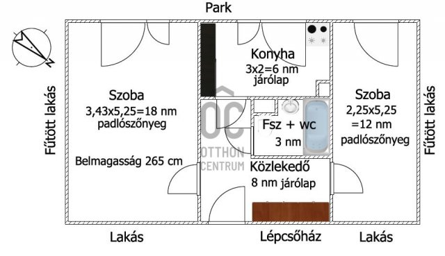 Eladó panellakás, Makón 21.9 M Ft, 2 szobás