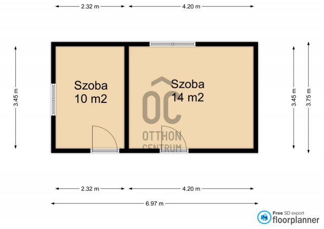 Eladó nyaraló, Galambokon 4 M Ft, 2 szobás / költözzbe.hu