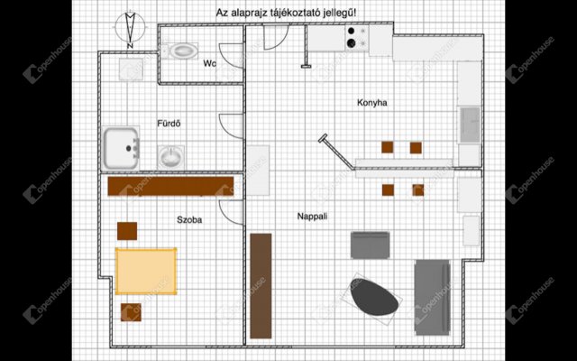 Eladó téglalakás, Zalaegerszegen 25.5 M Ft, 2 szobás