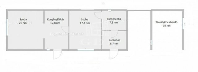 Eladó családi ház, Pusztaszabolcson 11.9 M Ft, 2 szobás