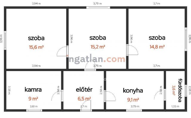 Eladó mezogazdasagi ingatlan, Tiszakécskén 26.9 M Ft, 2 szobás