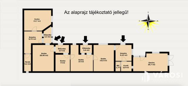 Eladó családi ház, Szegeden 74.9 M Ft, 4+1 szobás