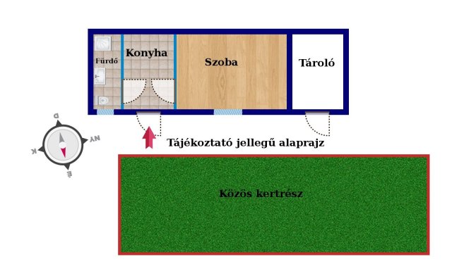 Eladó téglalakás, Budapesten, IV. kerületben 15 M Ft, 1 szobás