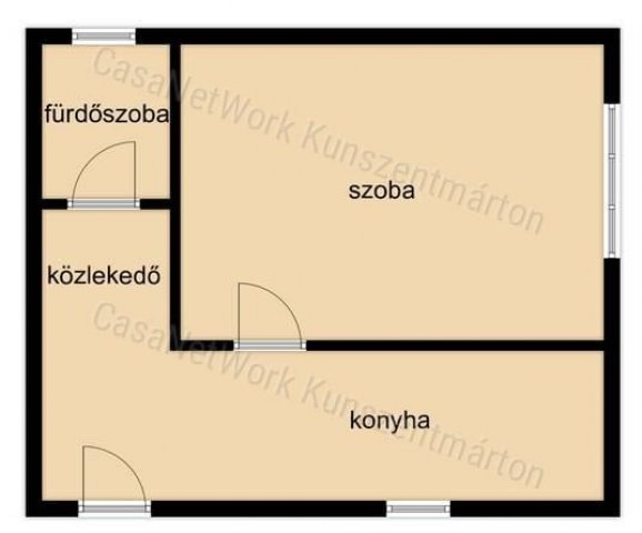 Eladó családi ház, Kunszentmártonban 6 M Ft, 1 szobás