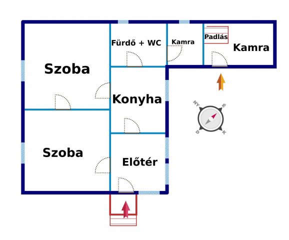 Eladó családi ház, Kiskunfélegyházán 34.9 M Ft, 2 szobás