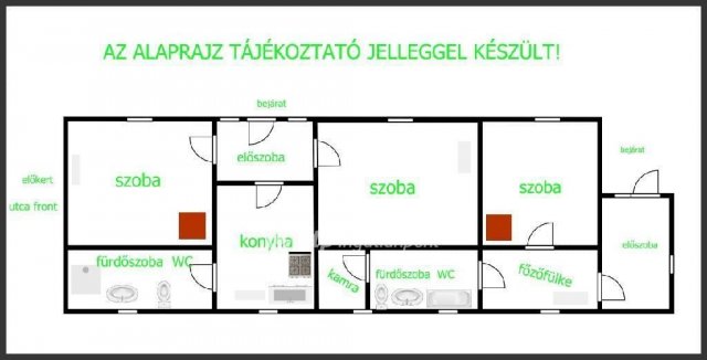 Eladó családi ház, Tiszavasváriban 17 M Ft, 3 szobás
