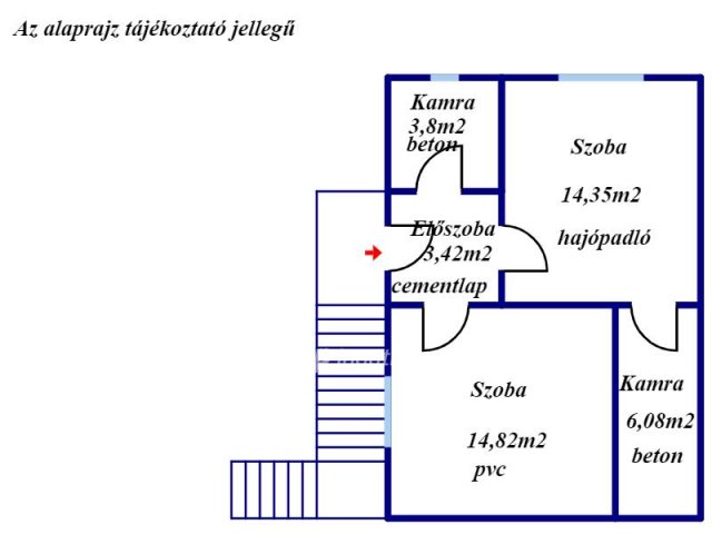 Eladó családi ház, Cereden 12 M Ft, 4 szobás