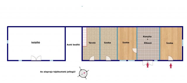 Eladó családi ház, Magyarkeszin 7.5 M Ft, 3 szobás