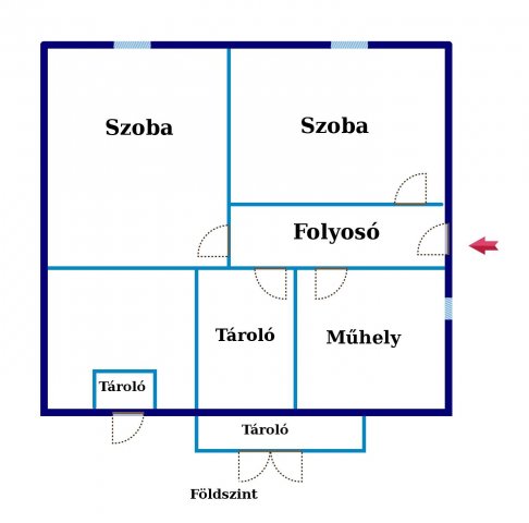 Eladó családi ház, Miskolcon, Andor utcában 49.9 M Ft, 4 szobás