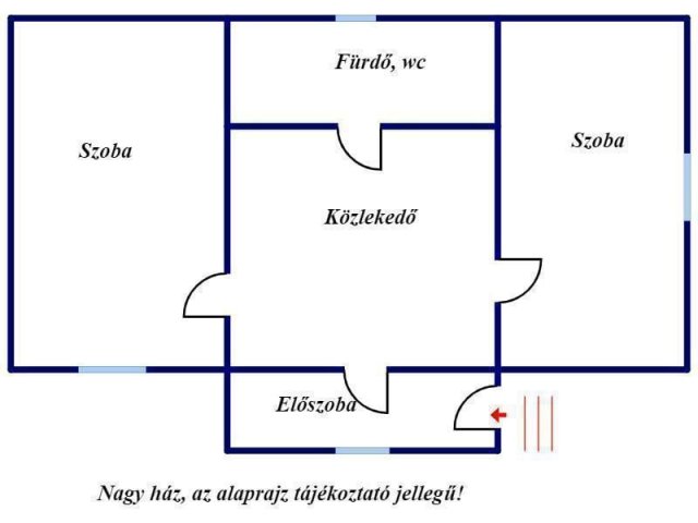 Eladó családi ház, Edelényben 21 M Ft, 2 szobás