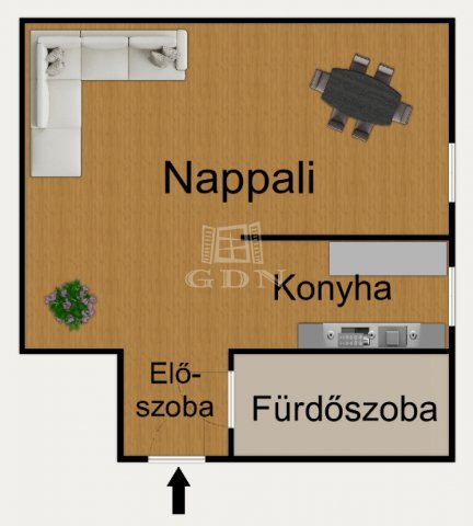 Eladó téglalakás, Budapesten, XI. kerületben 62 M Ft, 1 szobás
