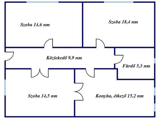 Eladó családi ház, Szolnokon 44.9 M Ft, 3 szobás