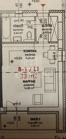 Eladó téglalakás, Komáromban 21.341 M Ft, 2 szobás