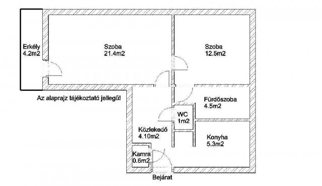 Eladó téglalakás, Budapesten, X. kerületben 42.5 M Ft, 2 szobás