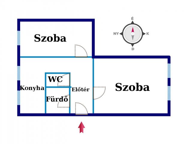 Eladó panellakás, Kiskunfélegyházán 23.4 M Ft, 2 szobás