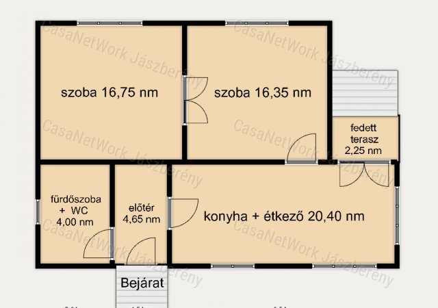 Eladó családi ház, Jászteleken 13.5 M Ft, 2 szobás