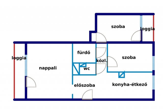 Kiadó téglalakás, albérlet, Tatán 220 E Ft / hó, 3 szobás