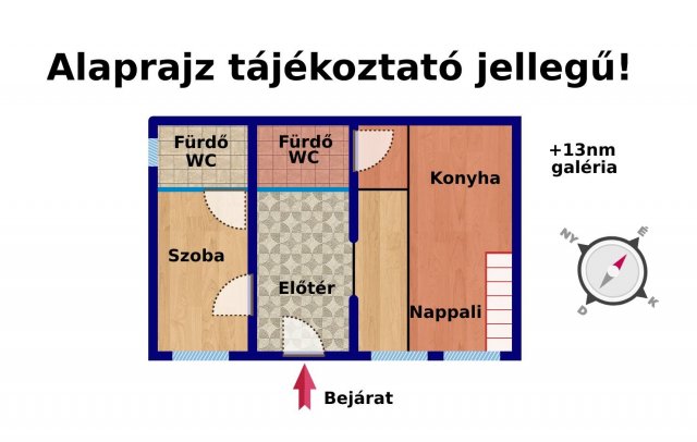 Eladó téglalakás, Budapesten, V. kerületben 93.9 M Ft, 2 szobás
