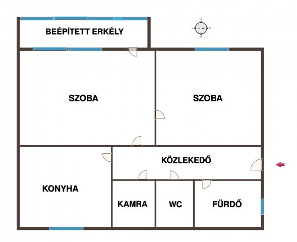 Eladó téglalakás, Kecskeméten 42.5 M Ft, 2 szobás