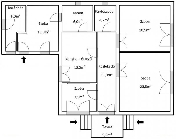 Eladó családi ház, Kunszentmártonban 18.5 M Ft, 4 szobás