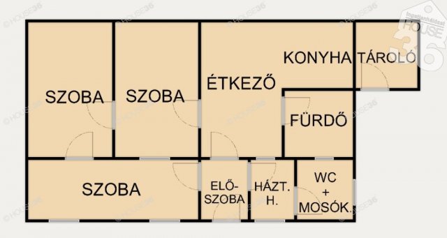 Eladó családi ház, Kiskunfélegyházán 19.9 M Ft, 3 szobás