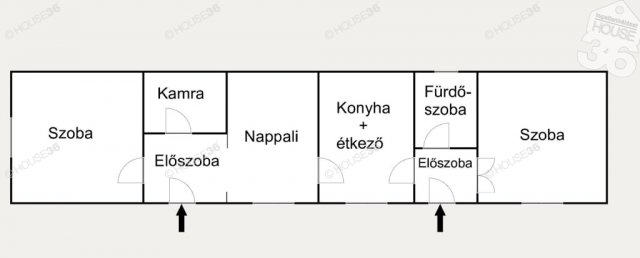 Eladó családi ház, Tiszaugon 19.5 M Ft, 3 szobás