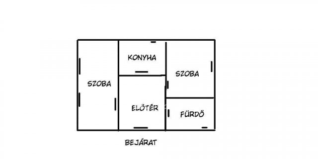 Eladó családi ház, Hatvanban 15 M Ft, 2 szobás