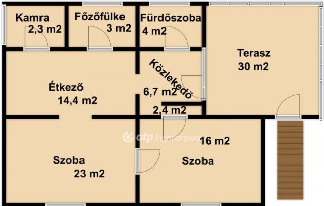 Eladó családi ház, Monostorpályin 39.9 M Ft, 2 szobás