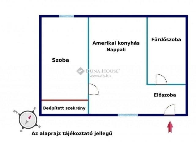 Eladó téglalakás, Budapesten, VI. kerületben 62.9 M Ft, 2 szobás