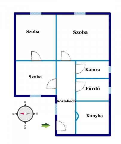 Eladó családi ház, Péren 23.5 M Ft, 3 szobás