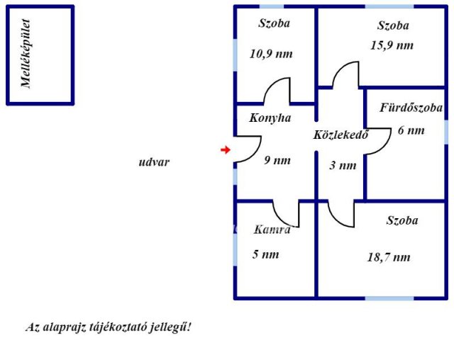 Eladó családi ház, Jászberényben 18.8 M Ft, 3 szobás