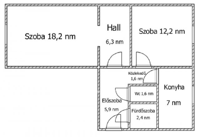 Eladó panellakás, Ajkán 26.4 M Ft, 2 szobás